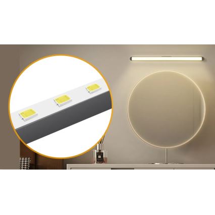 Aigostar - LED prigušiva punjivo osvetljenje za ogledalo LED/2,9W/5V 2000 mAh