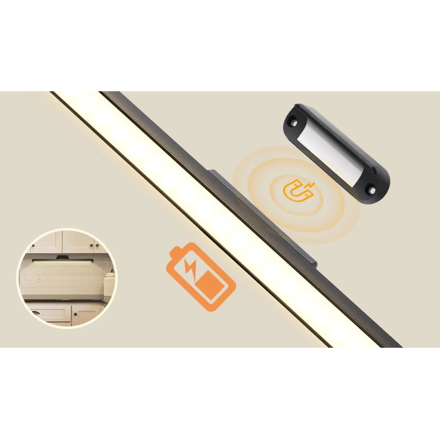 Aigostar - LED prigušiva punjivo osvetljenje za ogledalo LED/2,9W/5V 2000 mAh