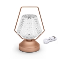Aigostar - LED prigušiva punjiva stona lampa LED/1W/5V 2700/4000/6500K 1800mAh 20 cm