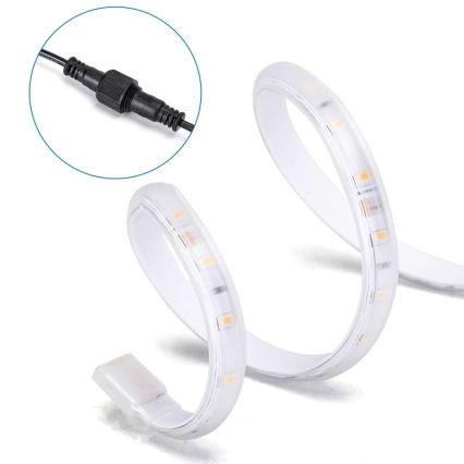 Aigostar - prigušiva solarna LED traka LED/5W/3,2V 5 m 6500K IP65 4000 mAh + daljinski upravljač