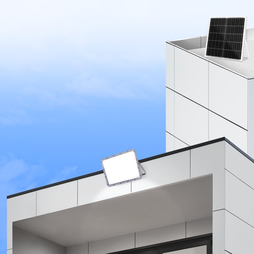 Aigostar - LED prigušiva solarni reflektor LED/200W/3,4V 20000 mAh IP65 + daljinski upravljač
