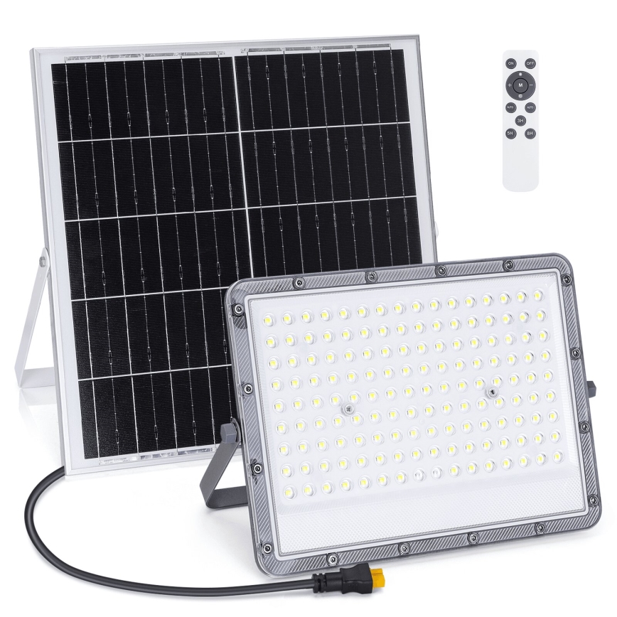 Aigostar - LED prigušiva solarni reflektor LED/200W/3,4V 20000 mAh IP65 + daljinski upravljač