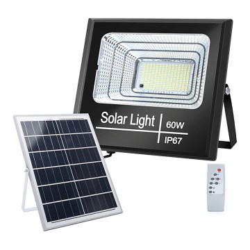 Aigostar - LED prigušiva solarni reflektor LED/60W/3,2V 2000 mAh IP67 + daljinski upravljač