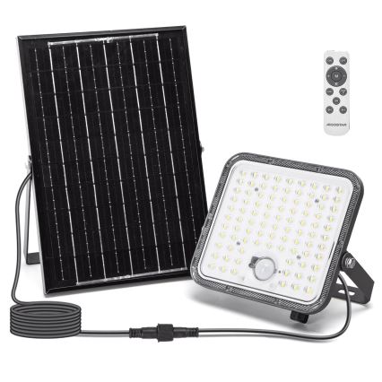 Aigostar - LED prigušiva solarni reflektor sa senzorom LED/120W/3,4V 6500K IP66 8000 mAh + daljinski upravljač