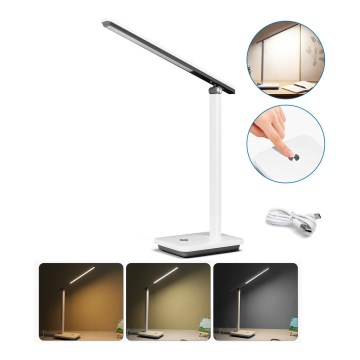 Aigostar - LED prigušiva stona lampa LED/5W/5V 3000-6500K bela/crna