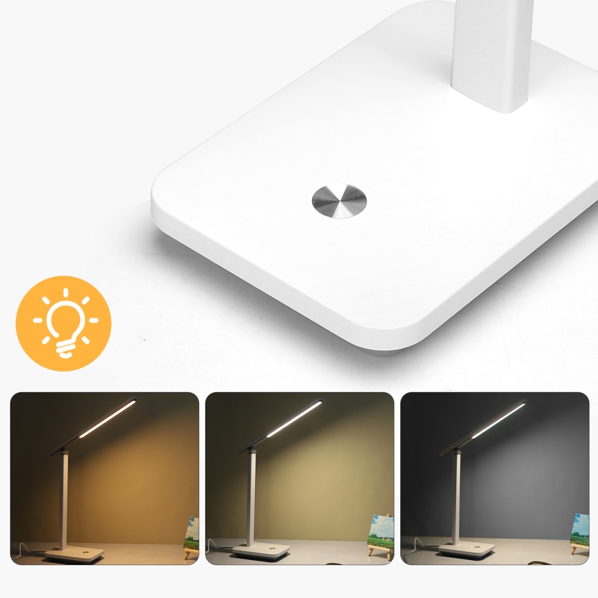 Aigostar - LED prigušiva stona lampa LED/5W/5V 3000-6500K bela/crna