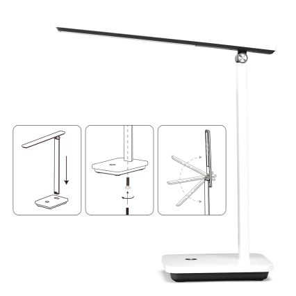 Aigostar - LED prigušiva stona lampa LED/5W/5V 3000-6500K bela/crna