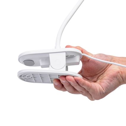 Aigostar - LED prigušiva stona lampa sa stezaljkom LED/2,5W/5V bela