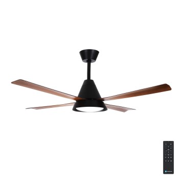 Aigostar - LED prigušiva stropna svetiljka sa ventilatorom LED/24W/230V 2700-6500K 132cm + daljinski upravljač