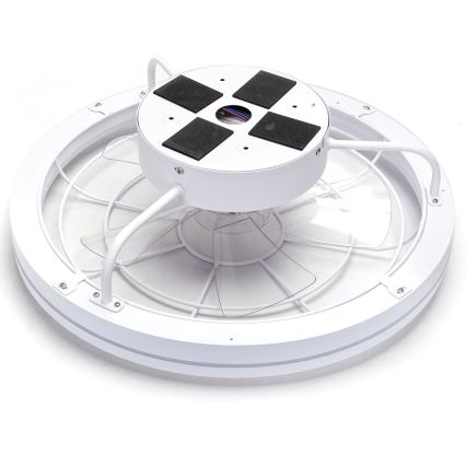 Aigostar - LED prigušiva plafonska lampa sa ventilatorom LED/40W/230V 2700-6500K prečnik 48 cm + daljinski upravljač bela