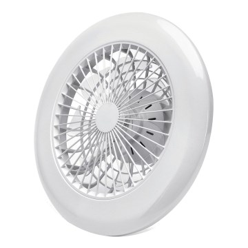 Aigostar - LED prigušiva stropni ventilator LED/40W/230V 2700-6500K preč. 49 cm + daljinski upravljač bela