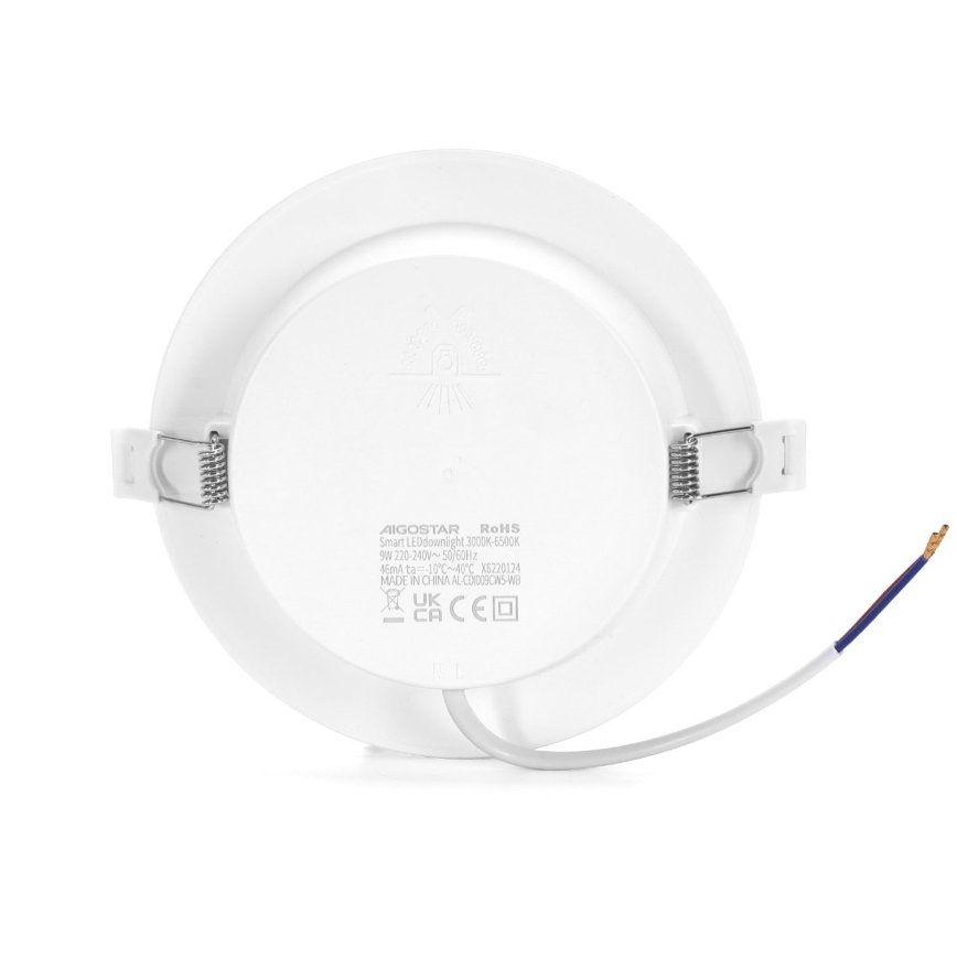 Aigostar - LED prigušiva ugradna svetiljka LED/9W/230V, prečnika 14,5 cm, Wi-Fi