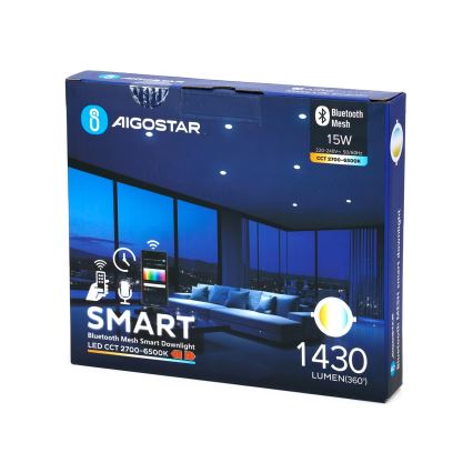 Aigostar - MESH LED ugradno stropno svetlo sa prigušivačem LED/15W/230V 2700-6500K pr. 17 cm