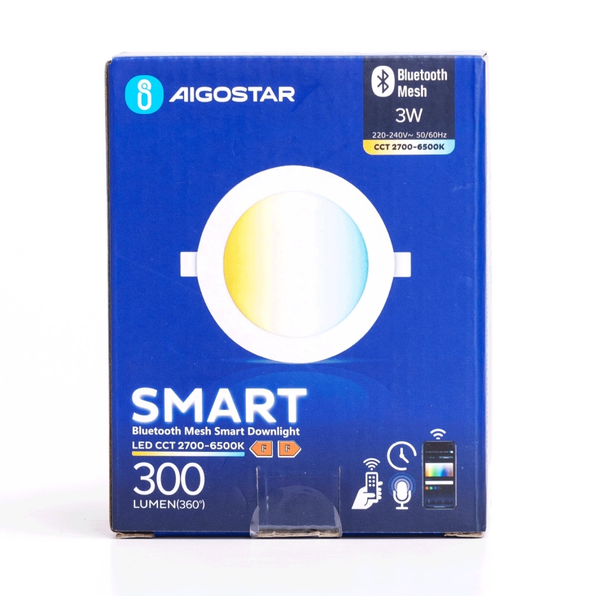 Aigostar - LED prigušiva ugradna plafonska svetiljka MESH LED/3W/230V 2700-6500K bela