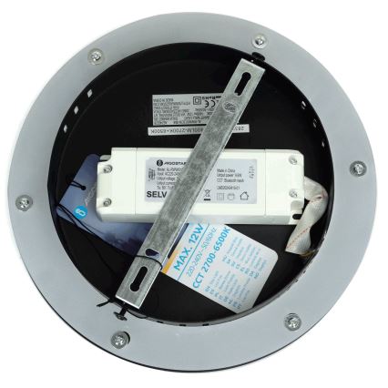 Aigostar - LED prigušiva zidna svetiljka MESH Smart LED/12W/230V 2700-6500K crna