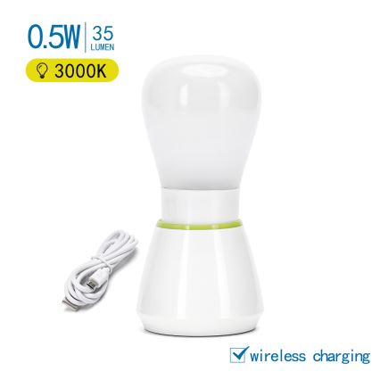 Aigostar - LED punjivo noćno svetlo LED/0,5W/5V 3000K 650mAh