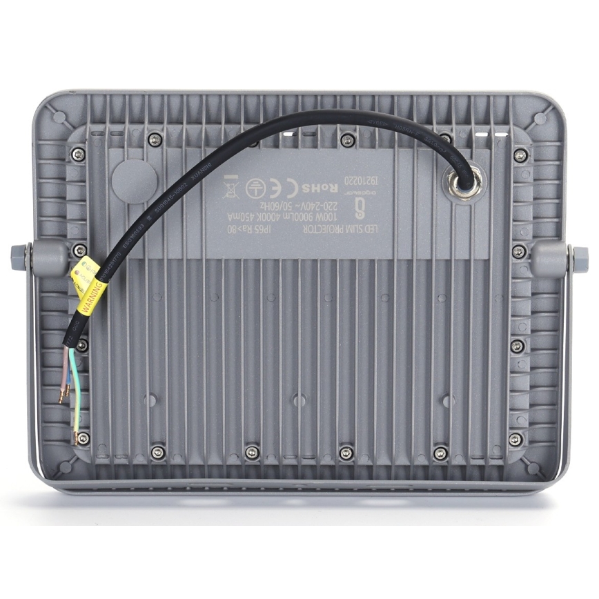 Aigostar - LED reflektor LED/100W/230V siva 4000K IP65