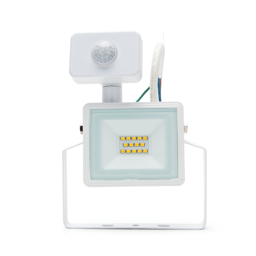 Aigostar - LED reflektor sa senzorom LED/10W/230V 4000K IP65 bela