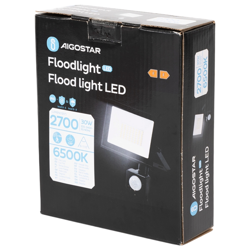Aigostar - LED reflektor sa senzorom LED/30W/230V 6500K IP65