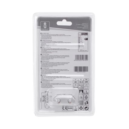 Aigostar - LED RGB noćno svetlo sa senzorom sumraka LED/0,5W/230V pahuljica