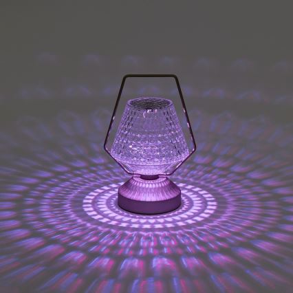 Aigostar - LED RGB prigušiva punjiva stona lampa LED/1W/5V 1800mAh 20 cm + daljinski upravljač