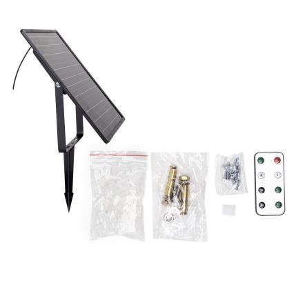 Aigostar - LED RGB prigušiva solarna traka LED/20W/3,2V 20 m IP65 20000 mAh + daljinski upravljač