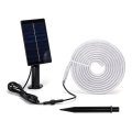 Aigostar - LED RGB prigušiva solarna traka LED/1,6W/3,2V 3+2m IP65 1800 mAh + daljinski upravljač