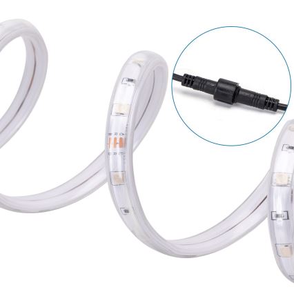 Aigostar - LED RGB prigušiva solarna traka LED/1,6W/3,2V 3+2m IP65 1800 mAh + daljinski upravljač