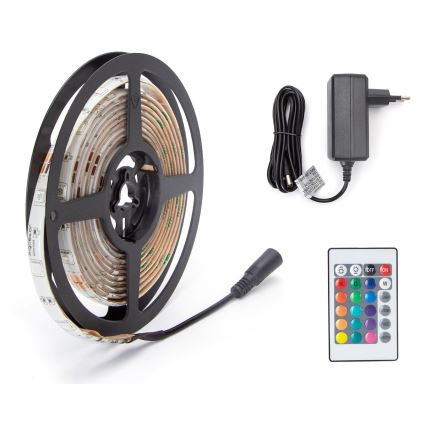 Aigostar - RGB LED prigušiva traka 3m LED/24W/12/230V IP65 + daljinski upravljač