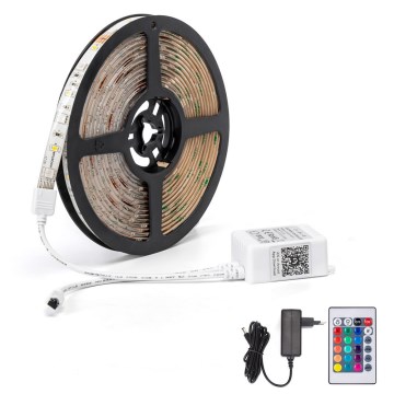 Aigostar - LED RGB prigušiva traka 6,5 m LED/16,5W/12/230V 3000K Wi-Fi
