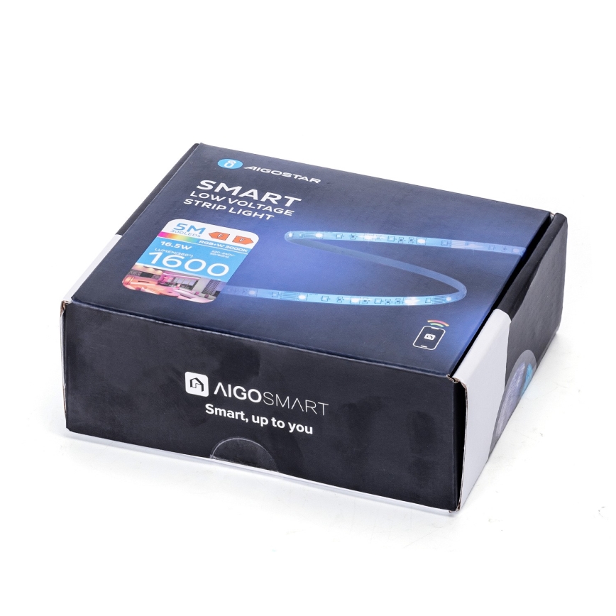 Aigostar - LED RGB prigušiva traka 6,5 m LED/16,5W/12/230V 3000K Wi-Fi