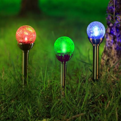 Aigostar - LED RGB solarno svetlo LED/0,08W/2V IP44 200 mAh