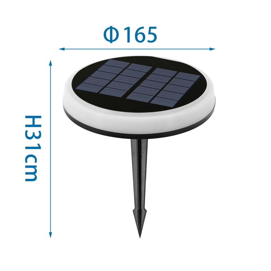 Aigostar - LED RGB solarna svetiljka LED/0,6W/3,7V IP65