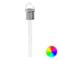 Aigostar - LED RGB solarno svetlo LED/0,006W/1,2V 4000 mAh hrom IP44
