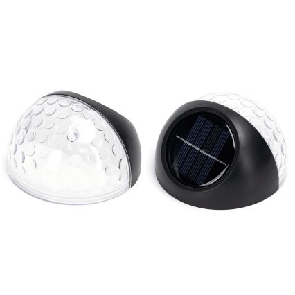 Aigostar - LED RGB solarno zidno svetlo LED/2W/1,2V 300 mAh crno IP44