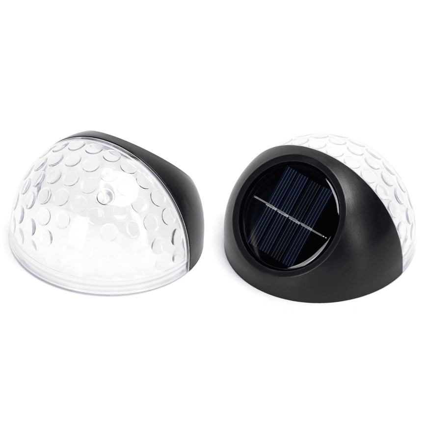 Aigostar - LED RGB solarno zidno svetlo LED/2W/1,2V 300 mAh crno IP44