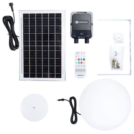 Aigostar - LED RGBW prigušiva spoljašnja lampa MESH LED/35W/3,7V 4000mAh 2700-6500K IP65 prečnik 30 cm + daljinski upravljač