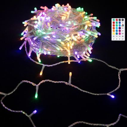 Aigostar - LED RGB božićna svetla za spoljašnju upotrebu 50xLED/7 funkcija, 4xAA, 5,3 m, IP44, višebojno, sa daljinskim upravljačem