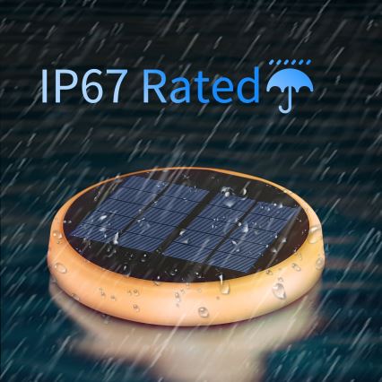 Aigostar - LED RGBIC solarno svetlo LED/0,6W/3,7V IP65 2000 mAh