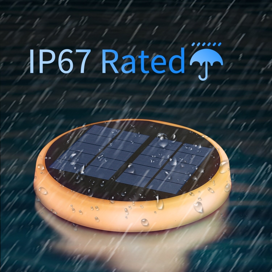 Aigostar - LED RGBIC solarno svetlo LED/0,6W/3,7V IP65 2000 mAh