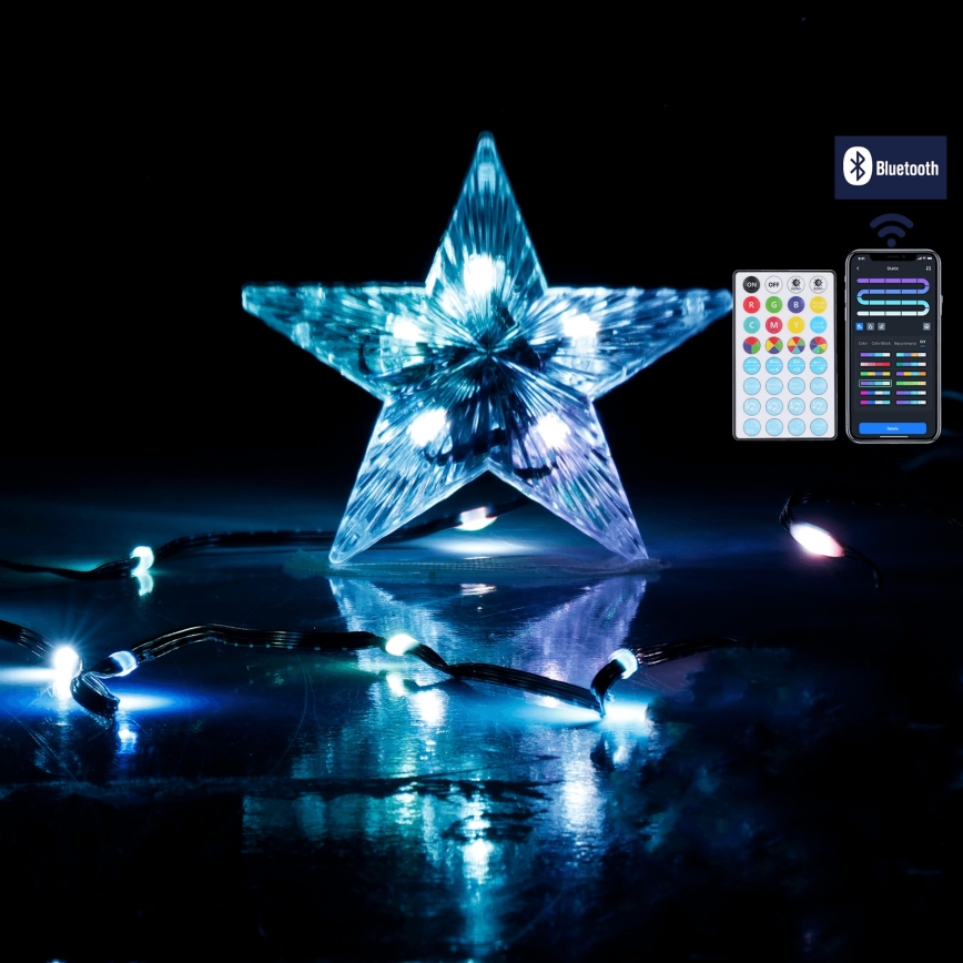 Aigostar - LED RGBICW Pametna spoljna božićna girlanda MESH 100xLED 10m IP44 + daljinski upravljač