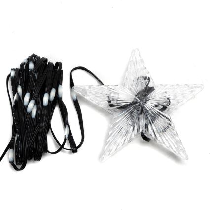 Aigostar - LED RGBICW pametni spoljašnji božićni lanac MESH 50xLED 5m IP44 + daljinski upravljač