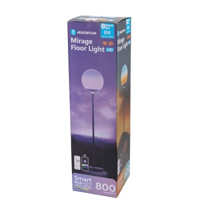 Aigostar - LED RGBW prigušiva podna lampa MESH LED/8W/230V + daljinski upravljač