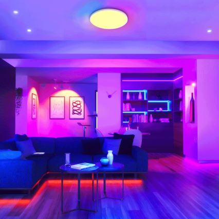 Aigostar - LED RGBW prigušiva plafonska svetiljka za kupatilo LED/18W/230V 3000-6500K prečnik 30 cm IP44 + daljinski upravljač
