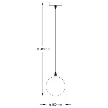Aigostar - LED RGBW prigušiva luster na sajli MESH LED/8W/230V 2700-6500K bela + daljinski upravljač