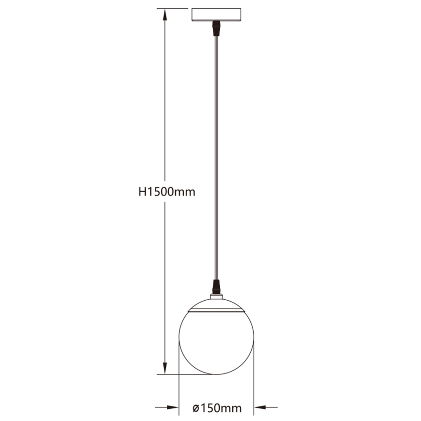 Aigostar - LED RGBW prigušiva luster na sajli MESH LED/8W/230V 2700-6500K bela + daljinski upravljač