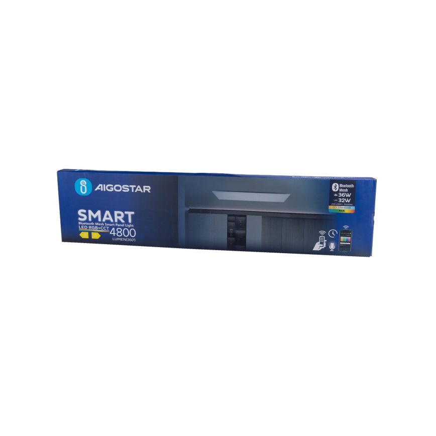 Aigostar - LED RGBW prigušiva ugradni panel za spuštene plafone MESH LED/36W/230V 2700-6500K 120x30 cm