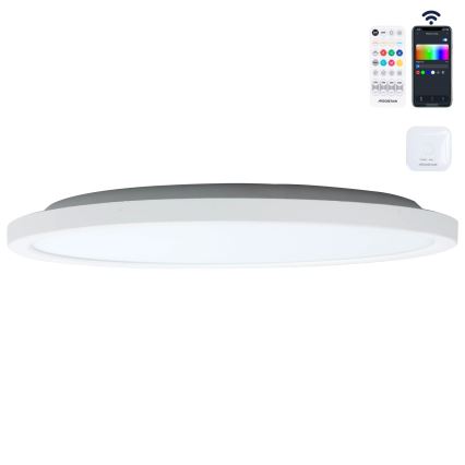 Aigostar - LED RGBW prigušiva plafonska svetiljka MESH LED/24W/230V 3000-6500K bela + daljinski upravljač