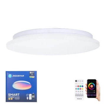 Aigostar - LED RGBW prigušiva plafonsko svetlo za kupatilo MESH Smart LED/18W/230V 3000-6500K IP44 + daljinski upravljač