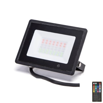 Aigostar - LED RGBW prigušiva reflektor LED/30W/230V IP65 + daljinski upravljač